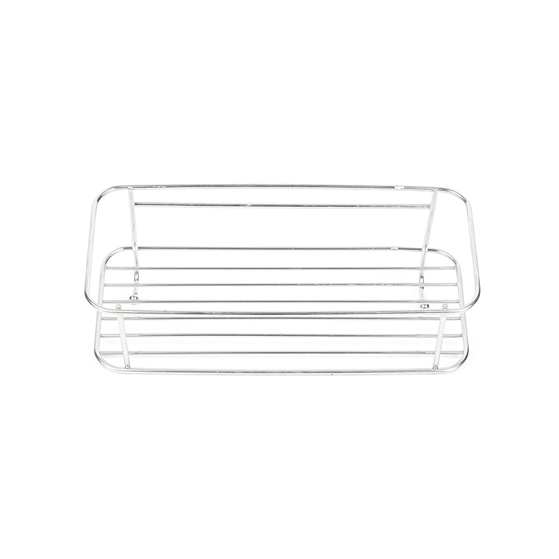 Selbstklebender Duschkorb aus Edelstahl mit Haken