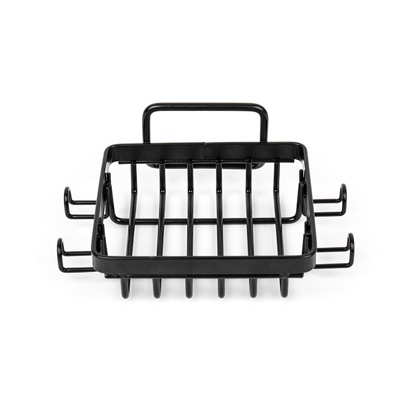 Schwarzer Seifenhalter aus Edelstahl für die Dusche