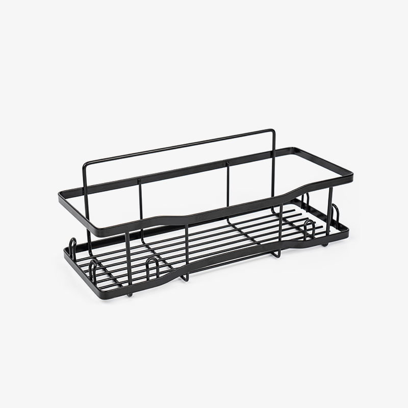 Wandmontierter Aufbewahrungskorb aus Metalldraht für Küche und Badezimmer