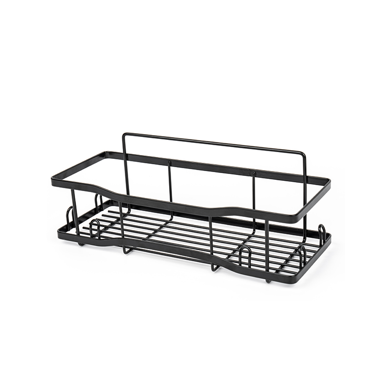 Wandmontierter Aufbewahrungskorb aus Metalldraht für Küche und Badezimmer