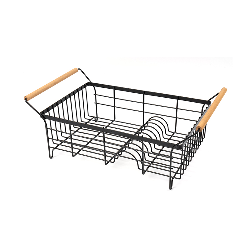 Abtropfgestell aus Edelstahl mit Besteckhalter und Abtropffläche