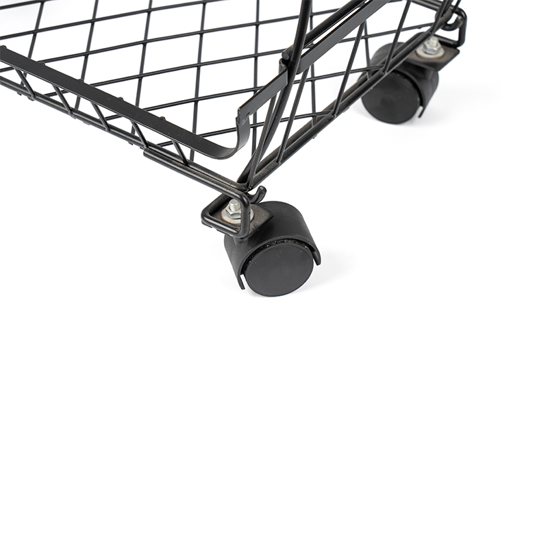 Stapelbarer Obst- und Gemüsekorb mit 4 Etagen und rollenden Rädern