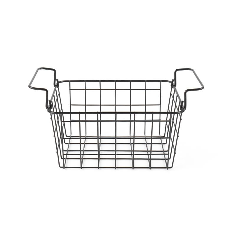 Stapelbarer Mehrzweck-Aufbewahrungsbehälter aus Metalldrahtgeflecht, großes Rechteck