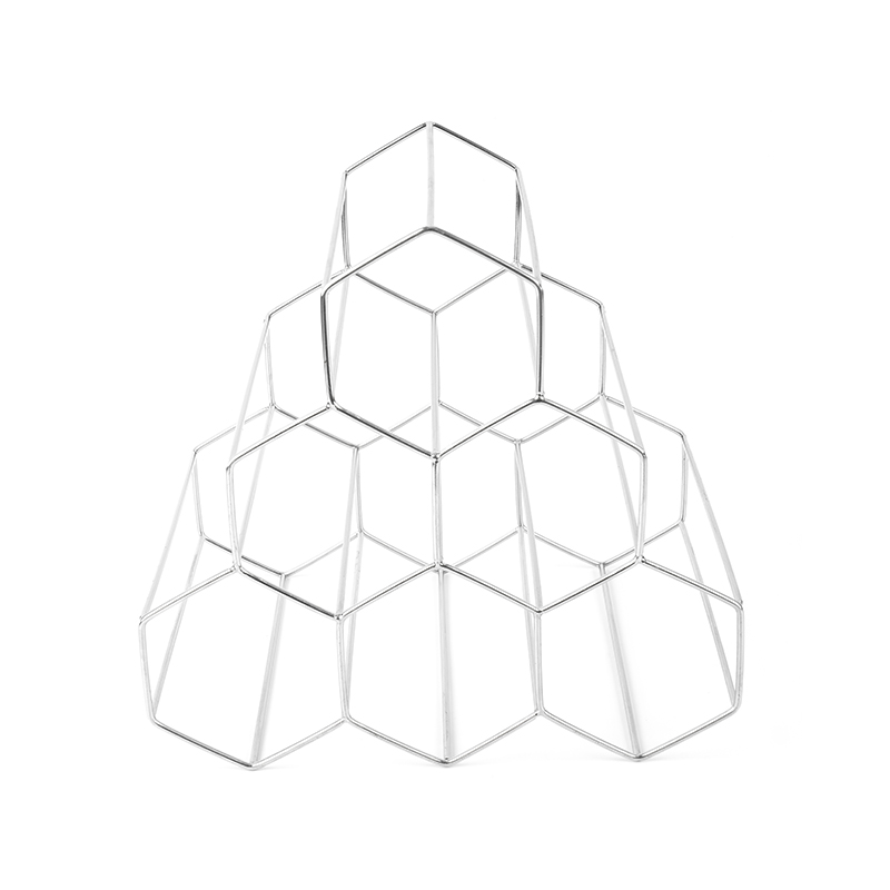 Freistehendes Weinflaschenregal mit 3 Ebenen für die Arbeitsplatte