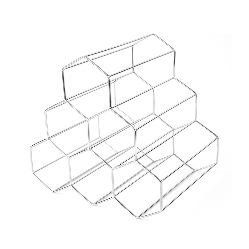 Freistehendes Weinflaschenregal mit 3 Ebenen für die Arbeitsplatte