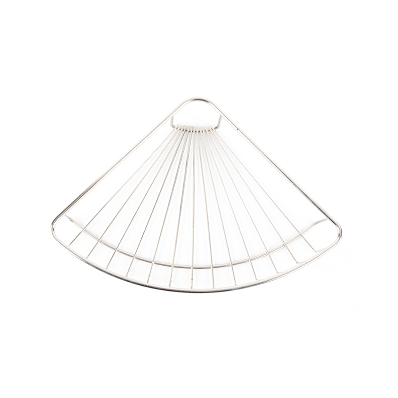 Wandmontierter Duschkorb aus Edelstahl mit Haken