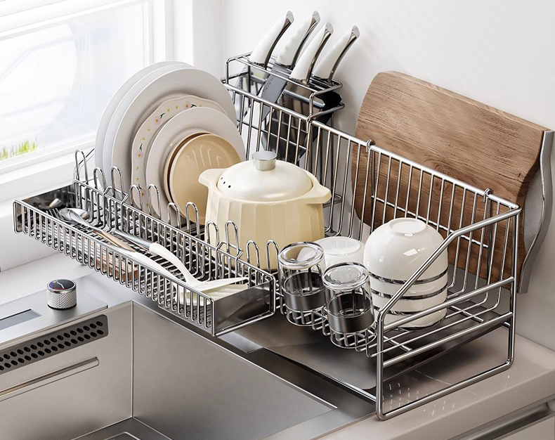 Wie schneidet ein Utensilienhalter aus Edelstahl 304 im Vergleich zu Kunststoffhaltern ab?