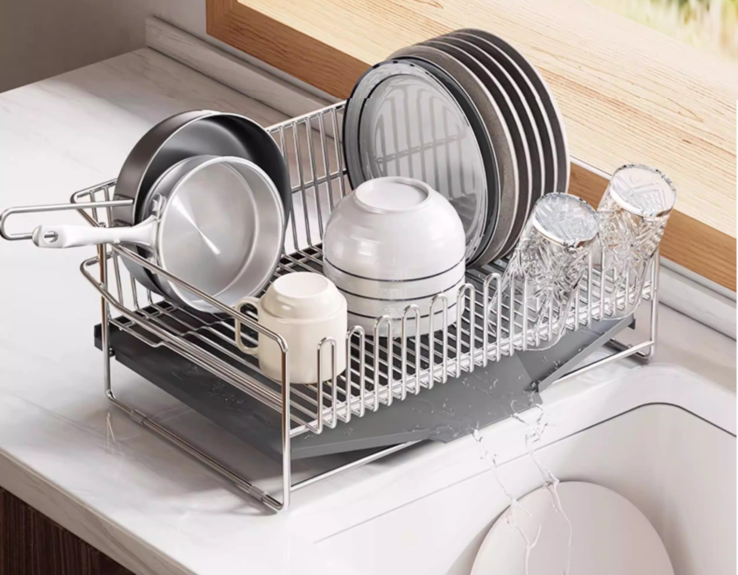 Was ist ein Utensilienhalter aus Edelstahl 304 und wofür wird er verwendet?