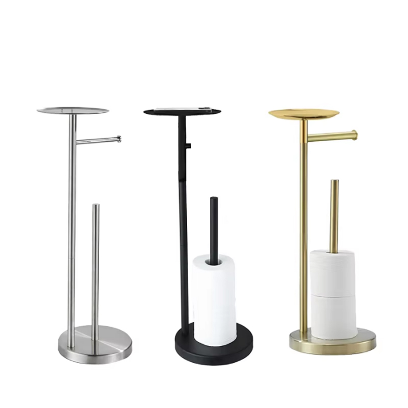 Freistehender Toilettenpapierhalter mit Ablagefach